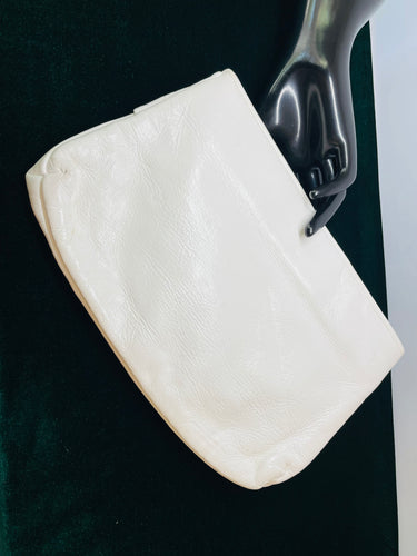 1980’s Ande' White Leather Purse